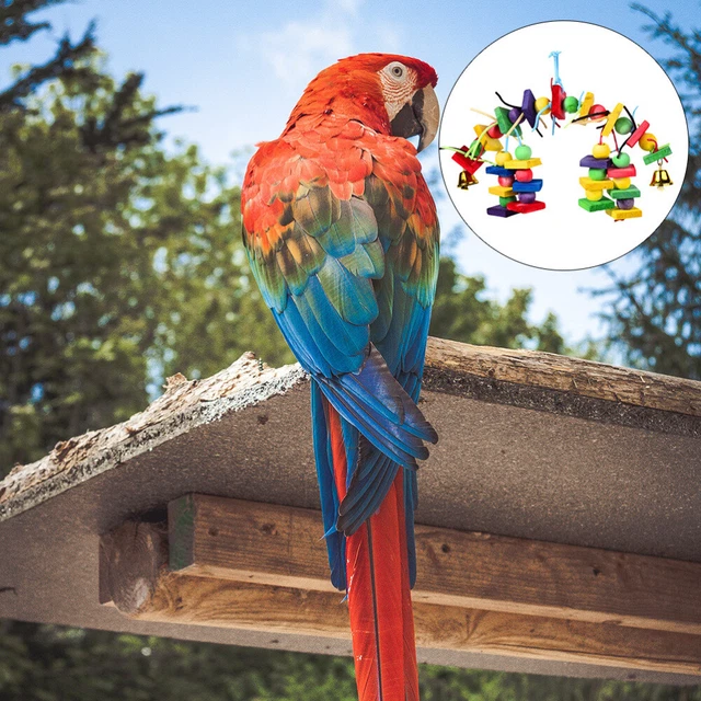 1PC Vögel Spielzeug Kauen Spielzeug für Vögel Holz Spielzeug für Papageien