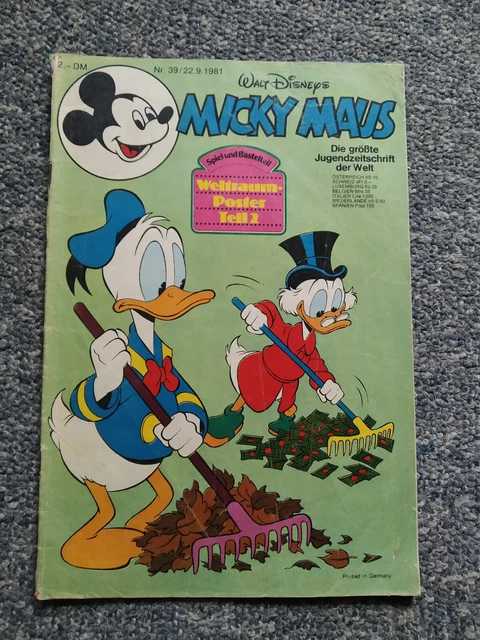 Walt Disneys Micky Maus Heft Nr. 39/22.9.1981 - ohne Extra