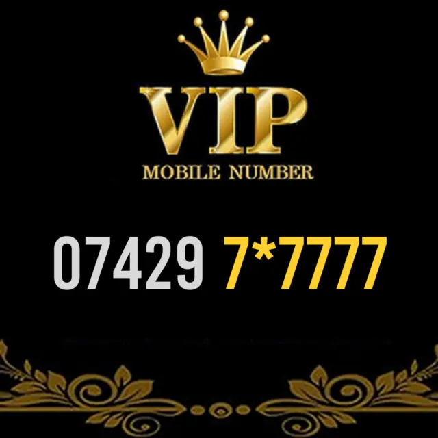Gold Vip Memorable Phone Number Easy To Remember Mobile Business Simcard - 7777