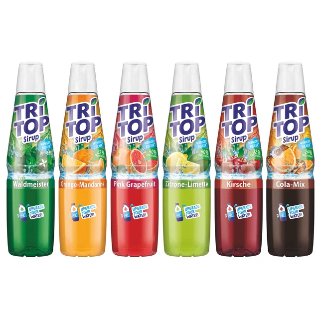 TRi TOP Sirup " Topseller " Mix Set 6x 600ml Getränkesirup Fruchtsirup