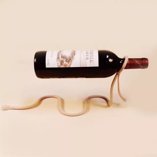 Soporte flotante para botella de vino 3D, cadena de cuerda, estante para...