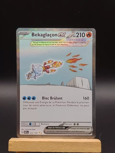 Carte Pokémon Bekaglaçon EX 222/197 FA Alternative Flammes Obsidiennes