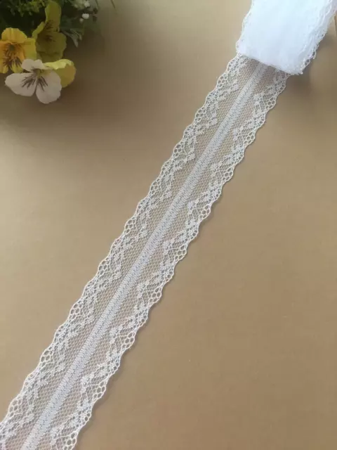 Spitzenband Spitzenborte weiß zum nähen Zierband Spitze Hochzeit Kleid Bluse