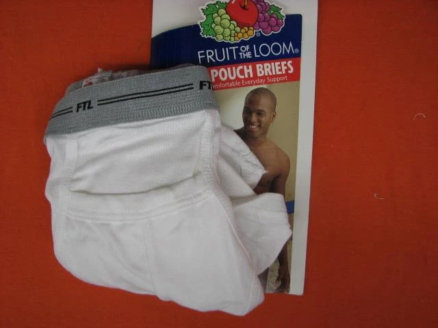 RARE vintage underwear Fruit of the Loom men's pouched horizontal fly briefs