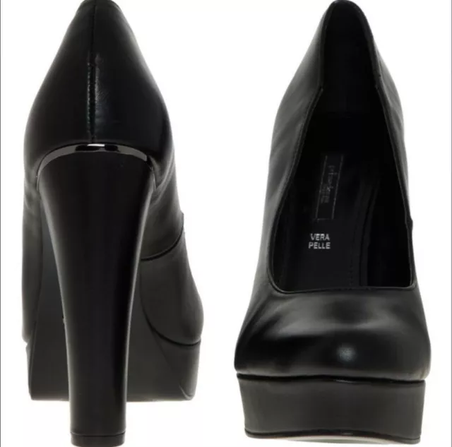 SCARPE PRIMADONNA COLLECTION tacchi neri Decolte UK taglia 7 nuove