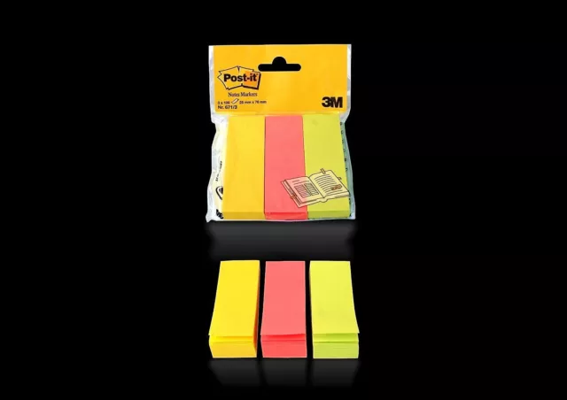 3M Post-it® Notes Marker - 671/3 - Haftnotizen - Haftmarker - 3 x 100 Streifen 2