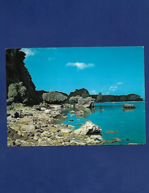 Vtg. Postcard Okinawa Japan Japanese Hedo Promontory Sea Cove