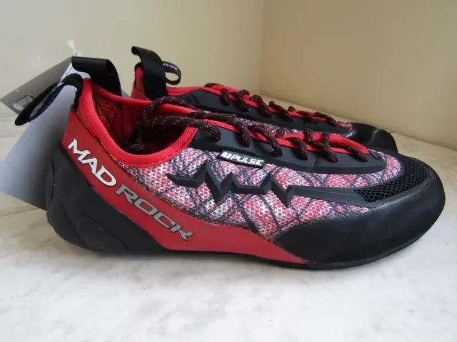 NIB Mad Rock Pulse Negative Red Climbing Shoes Size US 7 EUR 39.5 UK 6
