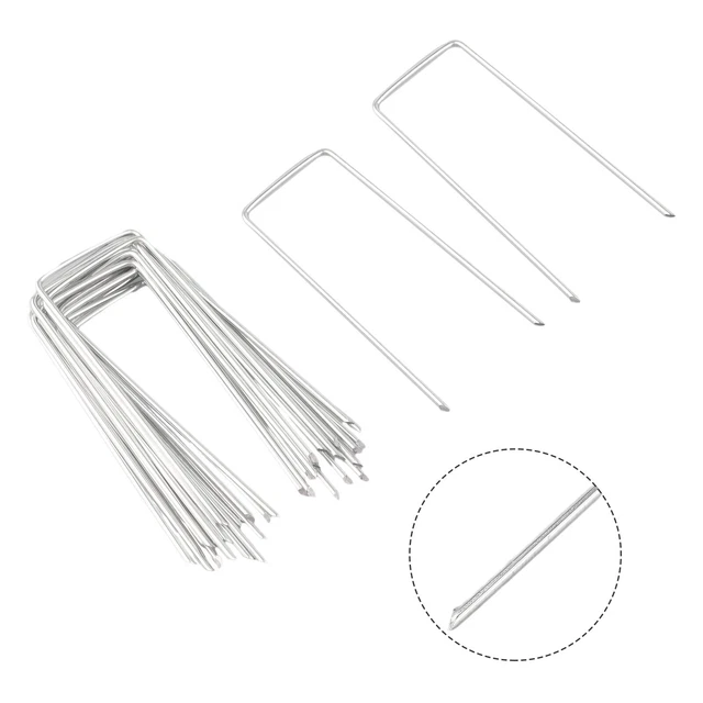 Lot De 20 Piquets D'ancrage Pour Bordure De Jardin, Piquets En