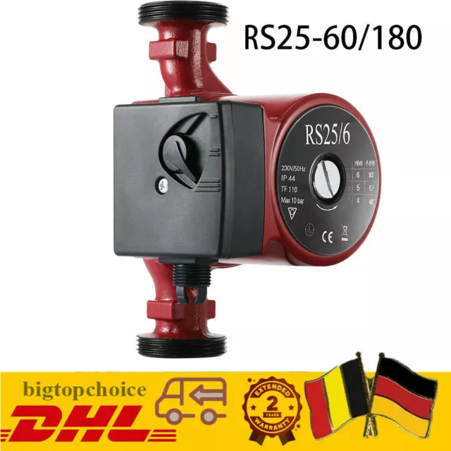 Umwälzpumpe energiesparend Hocheffizienzpumpe Heizungspumpe Pumpe RS25-60/180