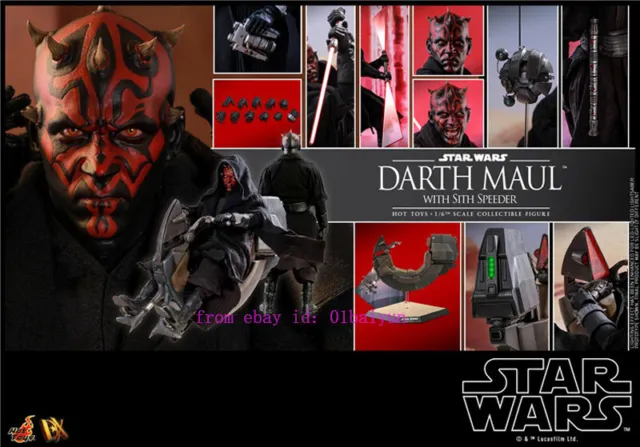 Hot Toys – Dx17– Star Wars Episode I: 1/6th Darth Maul With Sith Speeder Figure