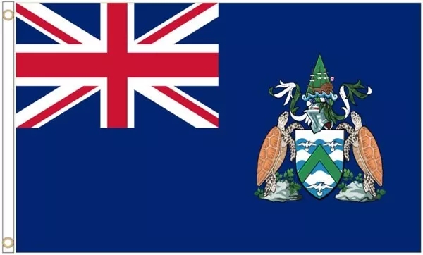 ASCENSION ISLANDS FLAG 5' x 3' Tristan da Cunha St Helena British Territory