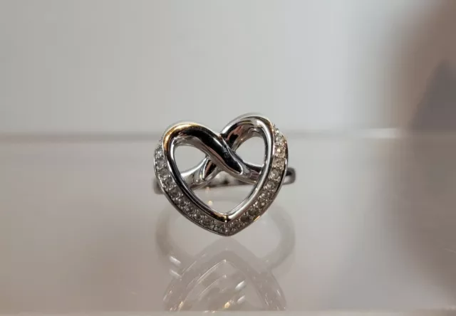 SWAROVSKI Crystal CUPIDON Heart Ring 5139690: Silver Size 6.25