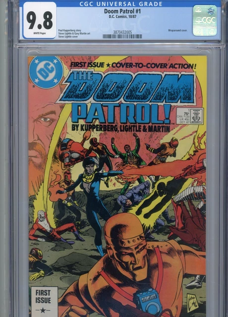 Doom Patrol #1 Mt 9.8 Cgc Wraparound Cover White Pages Lightle Art And Cover