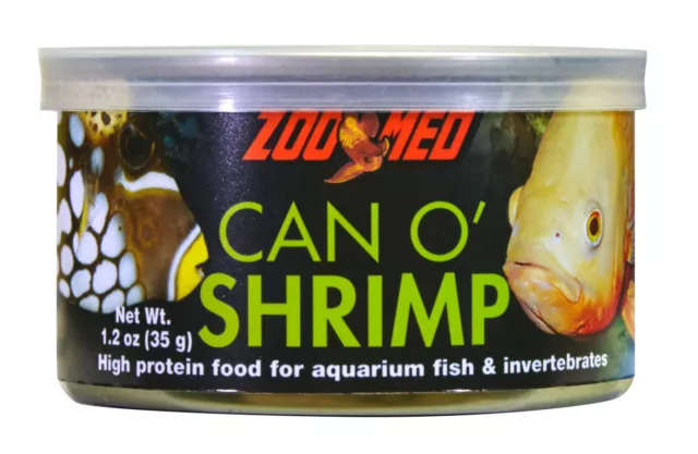 Zoo Med Can O Shrimp High Protein Food for Aquarium Fish /Invertebrates [1.2 oz]