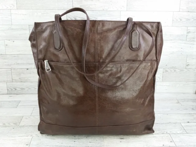 HOBO International Finley Tote Bag Purse Brown Leather Shoulder Bag