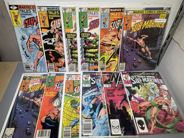 Marvel Tales To Astonish V2 Sub Mariner 12 Issue Mixed Lot