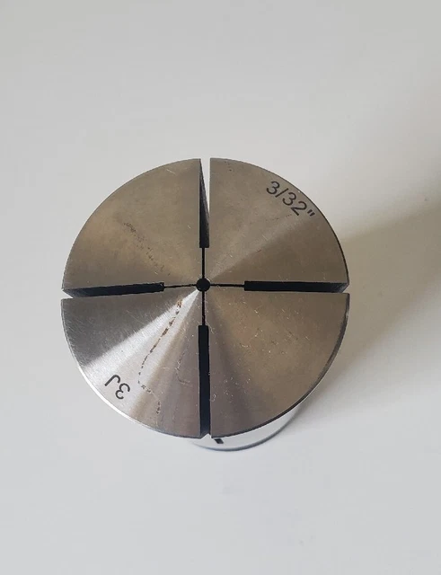 3J Round Collet 3/32" with Internal and External Threads