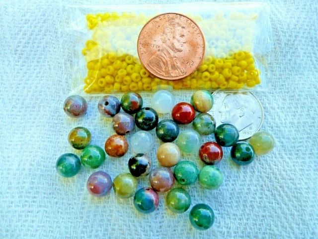 Beads for Jewelry Variety Pack Colors and Yellow Glass Beads Loose USA SHIPPER!