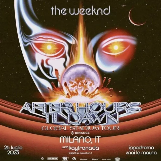 Biglietti THE WEEKND - 26/07/2023 - Ippodromo Milano - Posto Unico