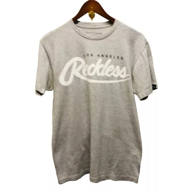 Young & Reckless Los Angeles Reckless Mens Classic T-Shirt - Gray Medium T10