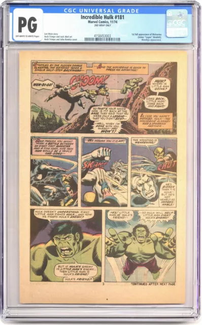 Incredible Hulk (1962 Marvel 1st Series) 181 CGC PG 2nd Wrap Only 4158453003