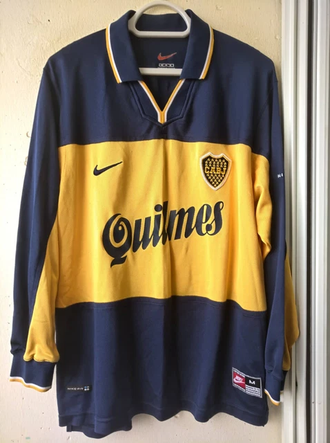 VINTAGE 90S BOCA Juniors #9 Palermo L/S shirt jersey camiseta