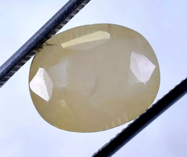 10.90 Ct Ceylon Yellow Sapphire CERTIFIED Oval Treated AAA+ Gemstone