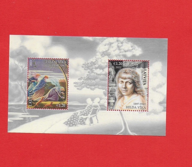 GEMÄLDE von HILDA VIKA  # 2022 #  postfrisch # LETTLAND # MiNr. Block  NEU!