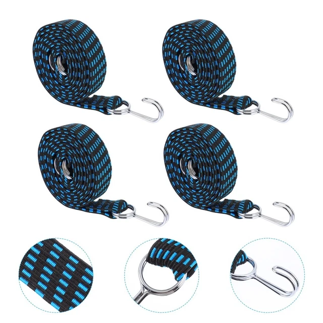 4 Pcs Elastischer Kordelzug Latex-Seide Ladungssicherungsgurte