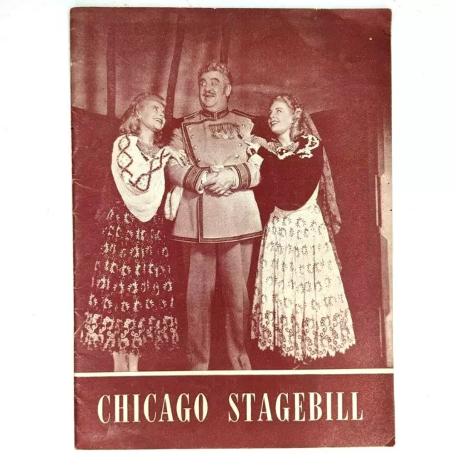 1947 Blackstone Theatre Chicago Stagebill Chocolate Soldier Vintage Playbill 1K