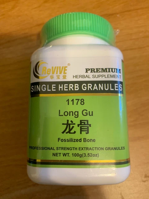 Long Gu (Sheng) Os Draconis Fossilized Mammal Bones Extract Granules 100g/3.5 Oz