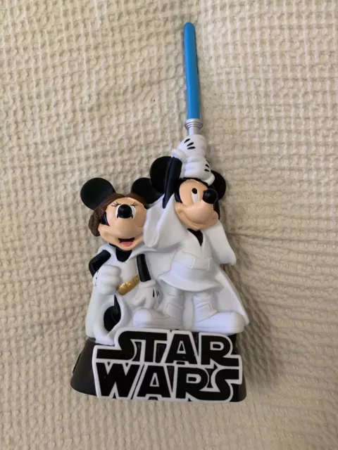 DisneyWorld Star Wars Mickey and Minnie Bank, Never Used, Excellent Condition!