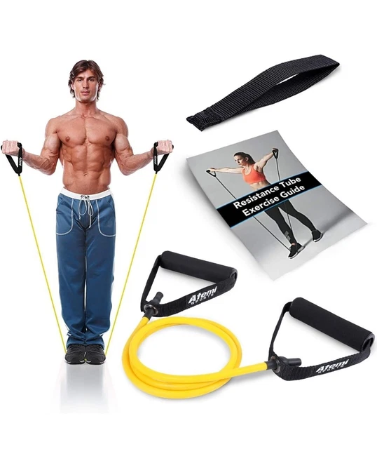 Elastici Per Allenamento - Set Da 12 Pezzi Con 5 Livelli Di Resistenza | Fino A 68kg | Per Yoga, Palestra, Casa - Foto 3