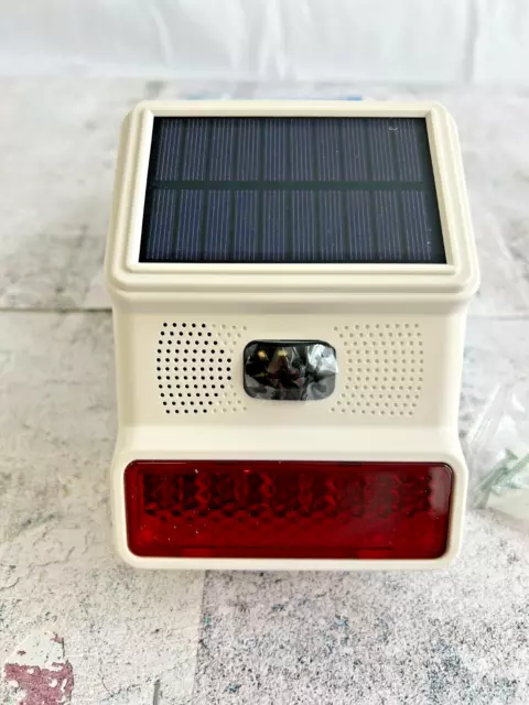 Alarm Wireless Solar Powered Outside External Siren 433MHz