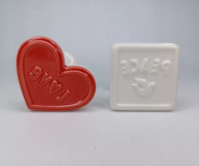 Hallmark Valentine's Day Ceramic Cookie Press Set Of 2 Cookie Presses