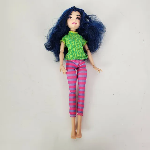 Disney Descendants "Isle of the Lost" Evie Doll Blue Hair Striped Pants