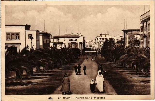 CPA AK RABAT Avenue Dar-El-Maghzen MAROC (688337)