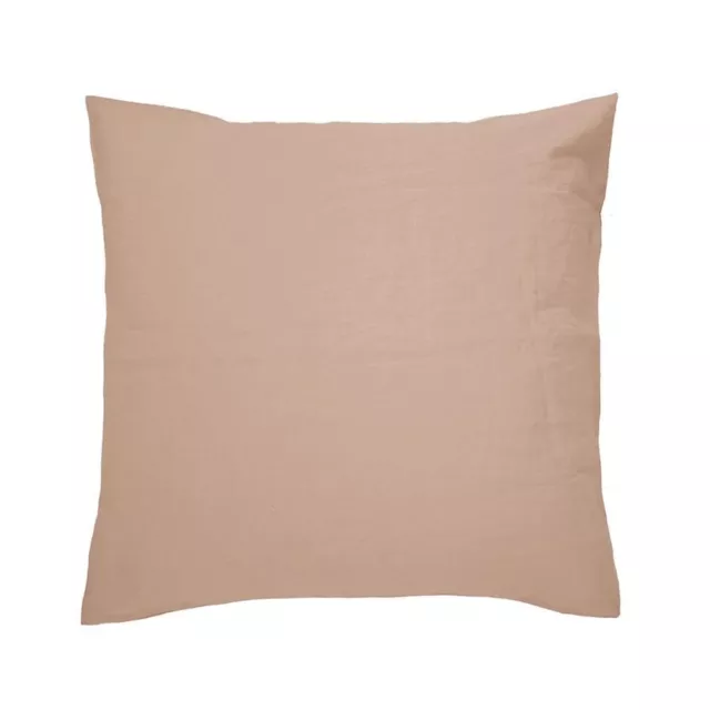 Bambury French Linen European Pillowcase -Tea Rose