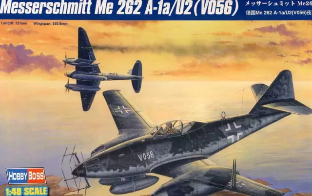 HobbyBoss Messerschmitt Me-262A-1a/U2 V056 FuG218 March 1944 1:48 Modell-Bausatz