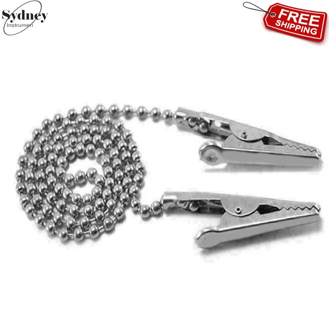 Napkin Holder Dental Patient Bib Clips Chains Lab Instruments
