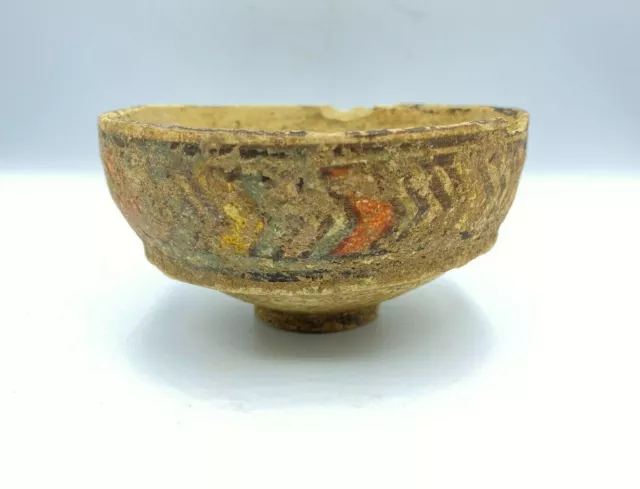 Antiquity Old Indus Valley Terracotta Painted Bowl Ca.3000-2000 BC Bronze Age