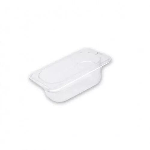 Bain Marie Tray / Clear Polycarbonate Food Pan Gastronorm 1/9 Size 65mm Deep