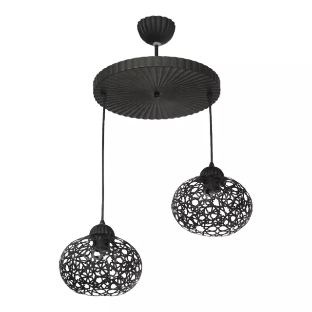 [lux.pro] Hängeleuchte Deckenleuchte Pendelleuchte Leuchte Lampe Metall 2 x E27