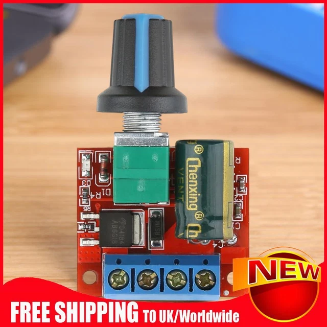 Regolatore velocità motore 5 A PWM fusibile recupero automatico 90 W regolatore velocità motore