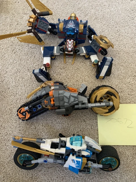 LEGO NINJAGO: Cole's Dirt Bike (70672), Zane Bike, NINJAGO Robot Incomplete Sets LEGO NINJAGO: Cole's Dirt Bike (70672), Zane Bike, NINJAGO Robot Incomplete Sets