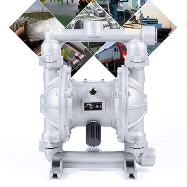 Air-Operated Double Diaphragm Pump Inlet & Outlet Waste Oil Water 24GPM Profess