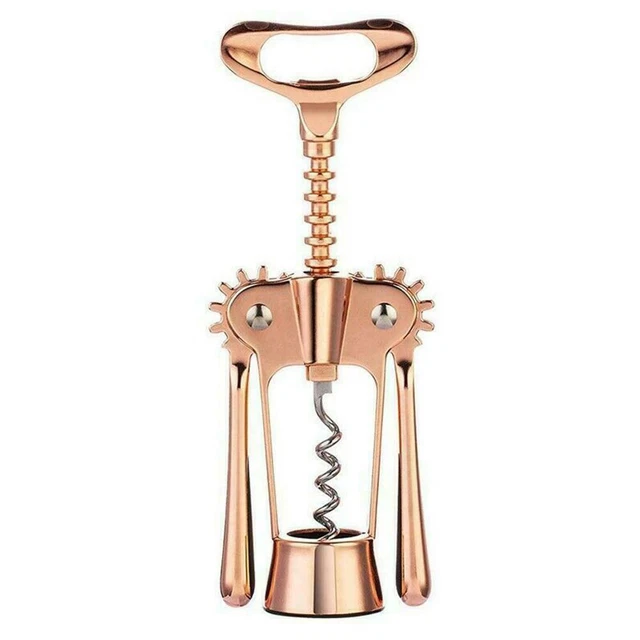 STEEL WINE CORKSCREW Beer Bottle Opener Winged Screw Tool Kitchen F9D8