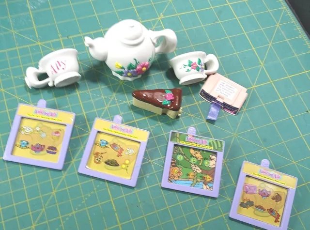 AMAZING ALLY INTERACTIVE DOLL TEA SET game story cards & cartridge lot