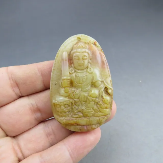 China,jade,Noble collection,hetian jade, guanyin,pendant A(531)